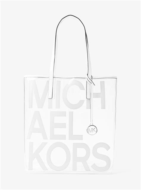 The Michael Large Graphic Logo Print Clear Tote Bag